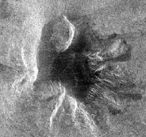 Sapa Mons Volcano radar image from Magellan