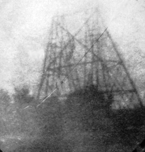 copy of Herschel's photo of telescope at Slough